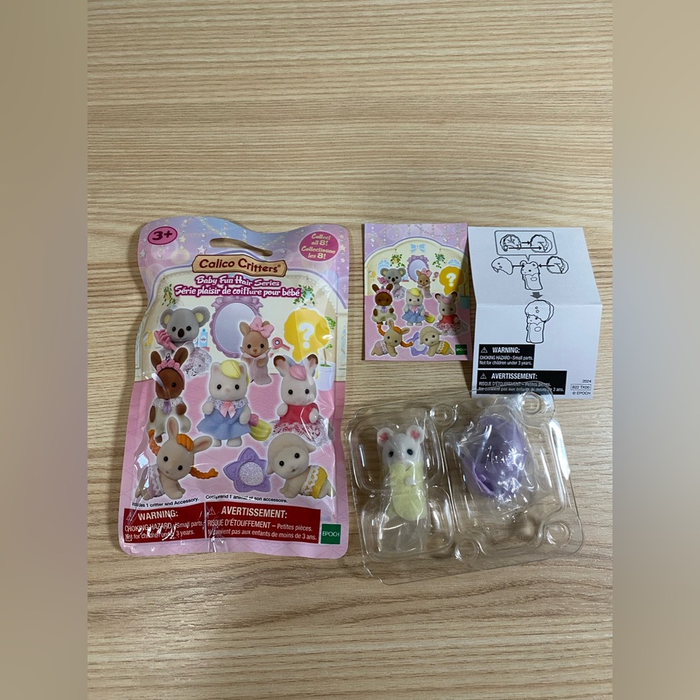 Calico Critters Baby Fun Hair Series Blind Bags- #8 Secret Critter